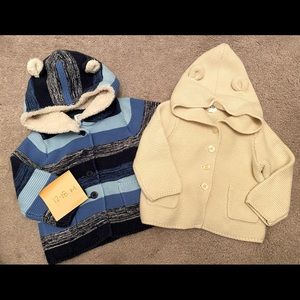 GAP Baby Knit Hooded Cardigans with Cute Ears Set